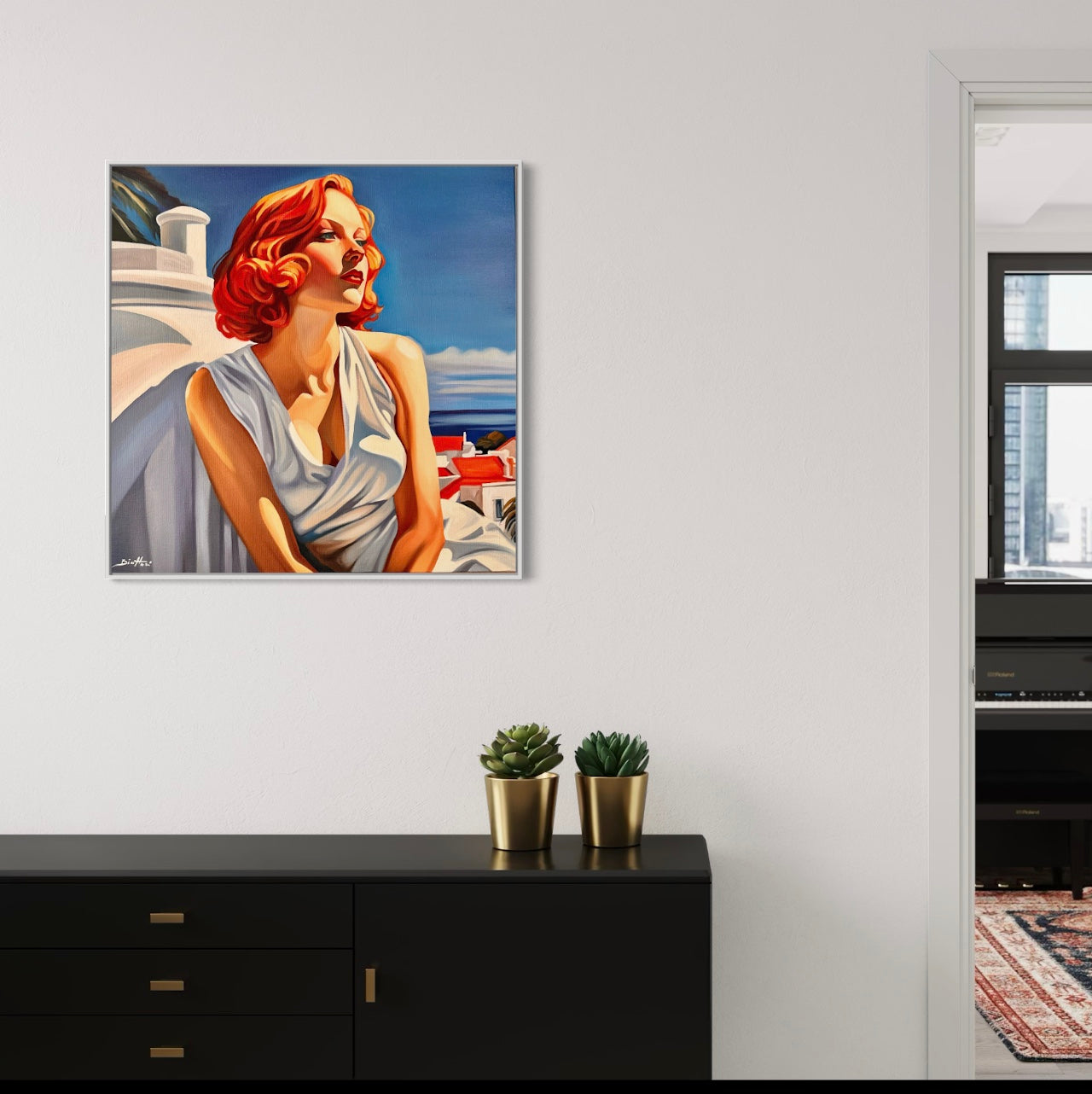 Terrasse sur le Toit Poster