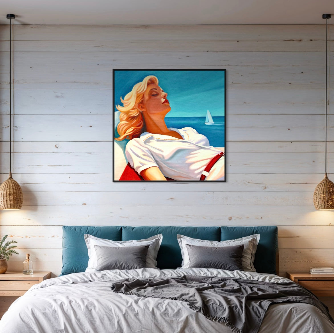 Instant Bleu Poster