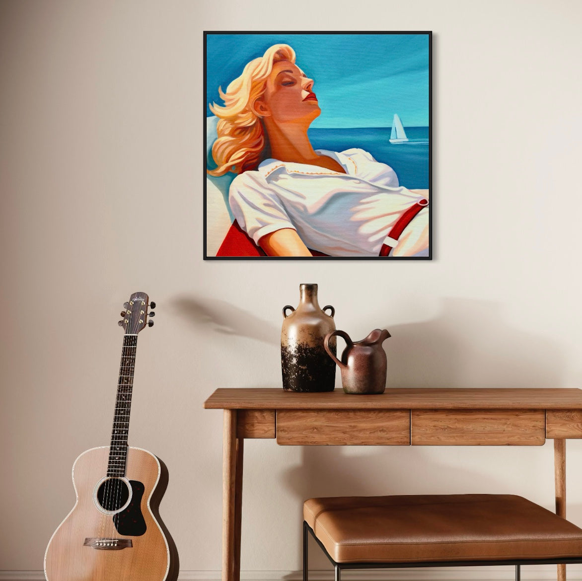 Instant Bleu Poster