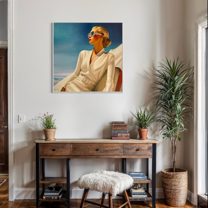 Hiver en Montagne Poster