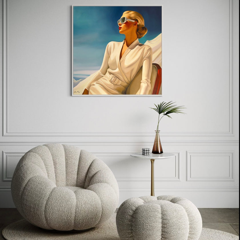 Hiver en Montagne Poster