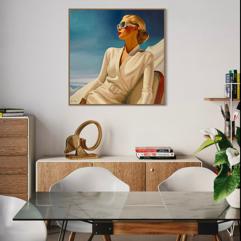 Hiver en Montagne Poster