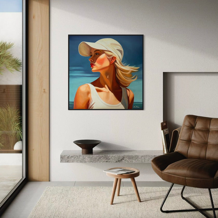 Fille en Blanc Poster