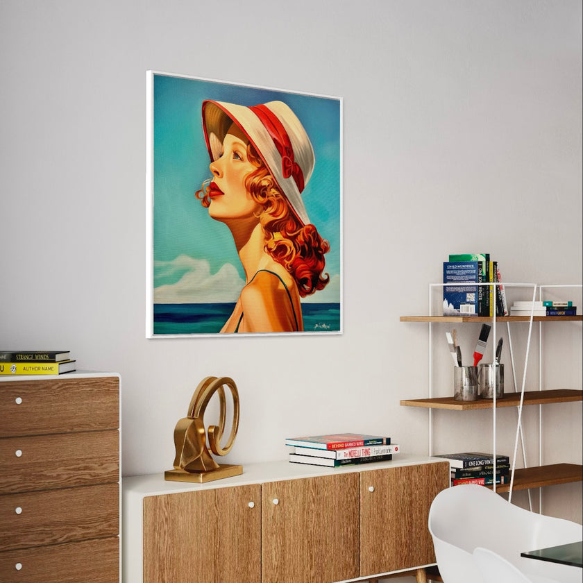 Rousse au Chapeau Poster