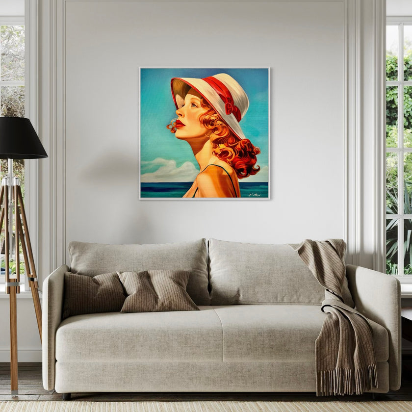 Rousse au Chapeau Poster