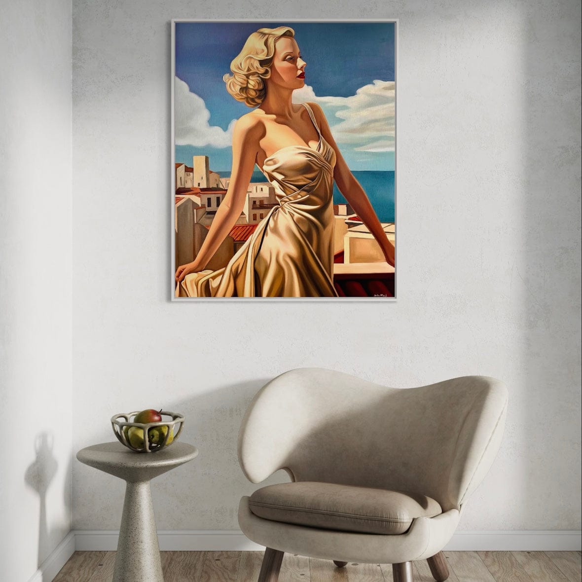 Terrasse a Antibes Poster