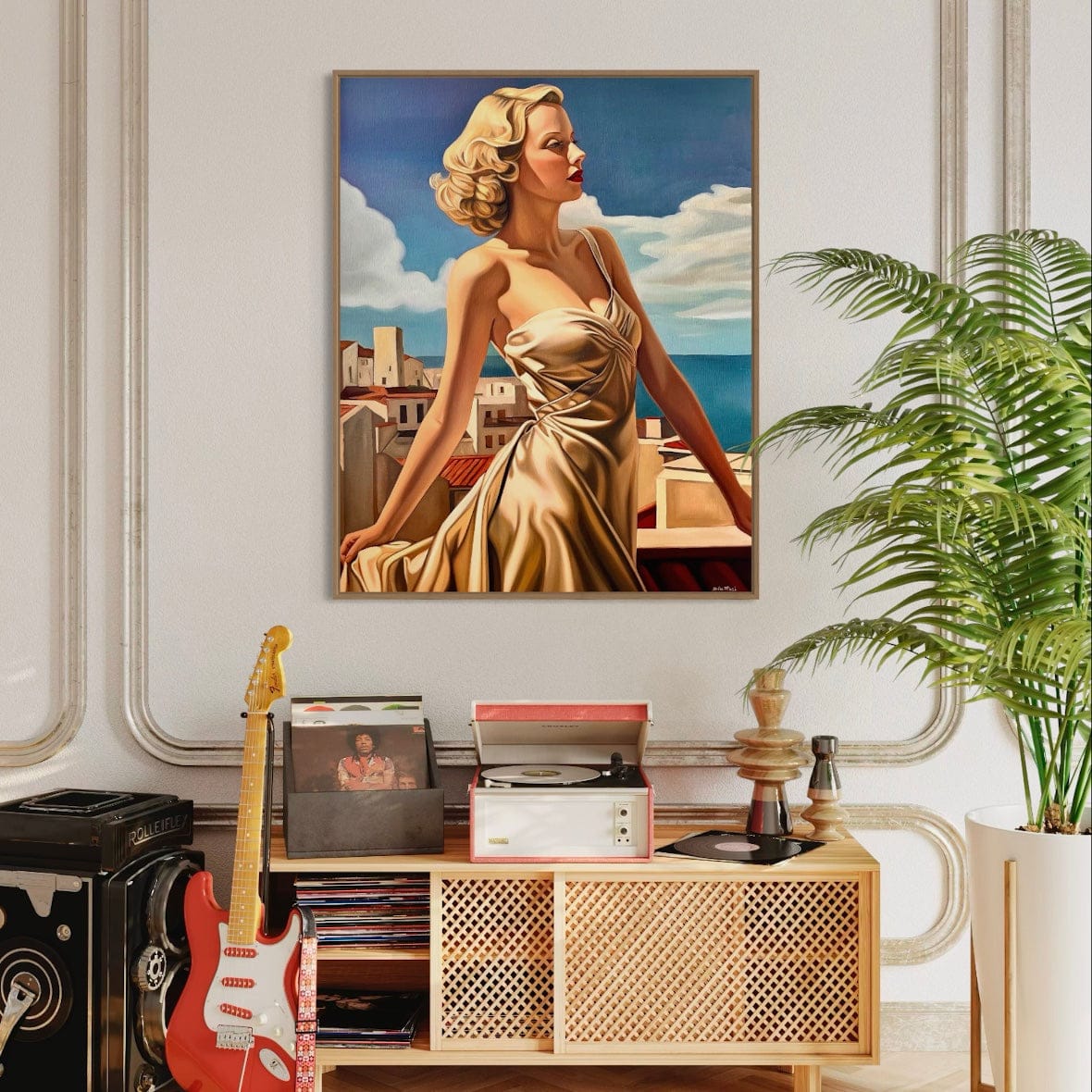 Terrasse a Antibes Poster