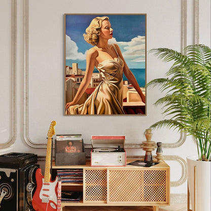 Terrasse a Antibes Poster