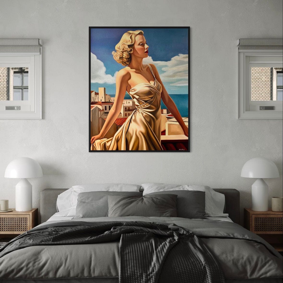 Terrasse a Antibes Poster