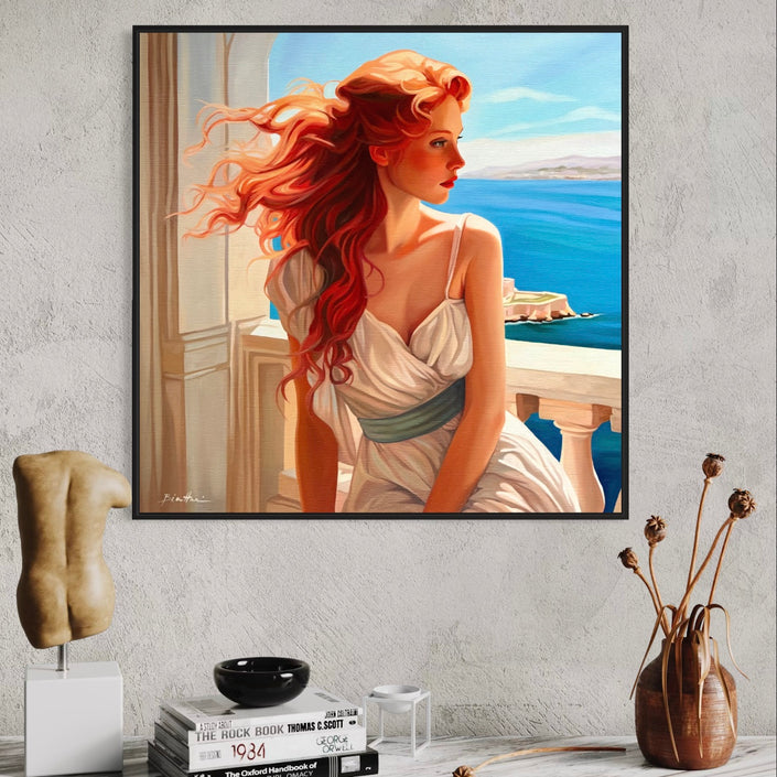 Terrasse a Cap Ferrat Poster