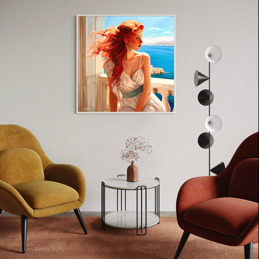 Terrasse a Cap Ferrat Poster