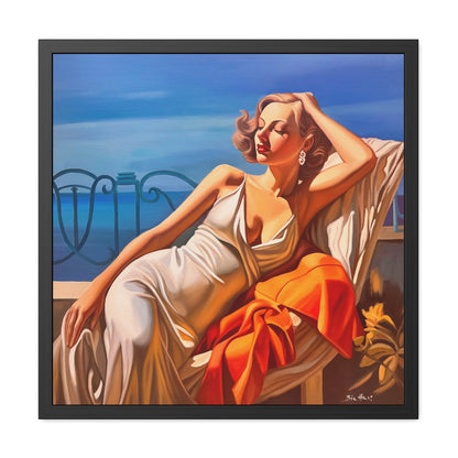 Terrasse sur la Mediteranee- Poster