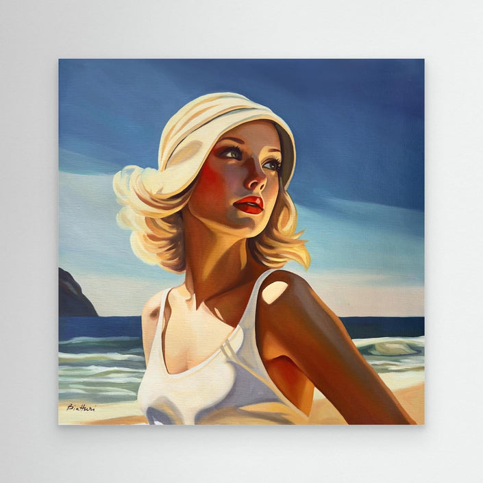 Baigneuse à la plage 