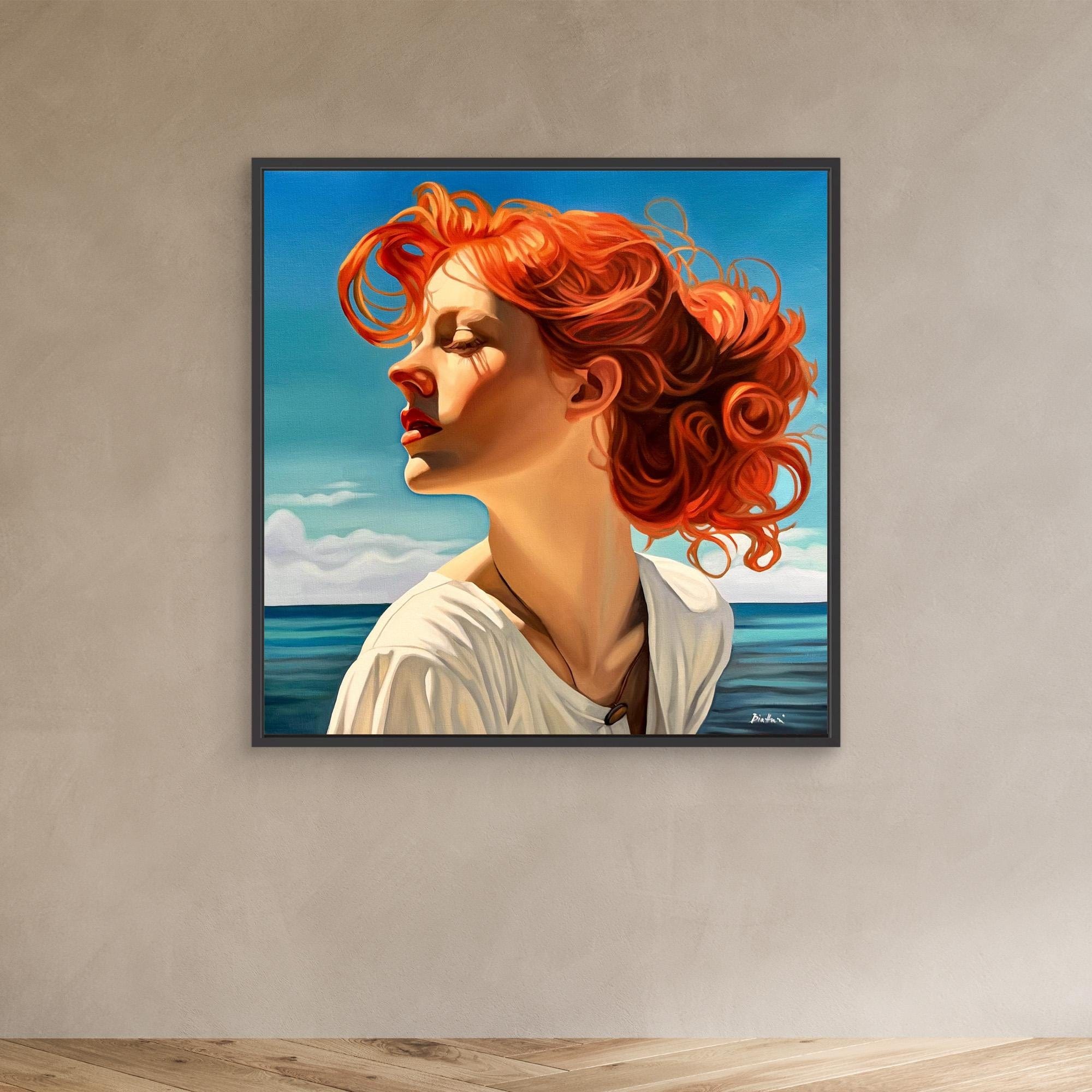 Belle fille à la plage 