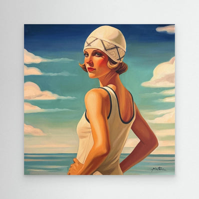 Baigneuse au Bonnet Blanc