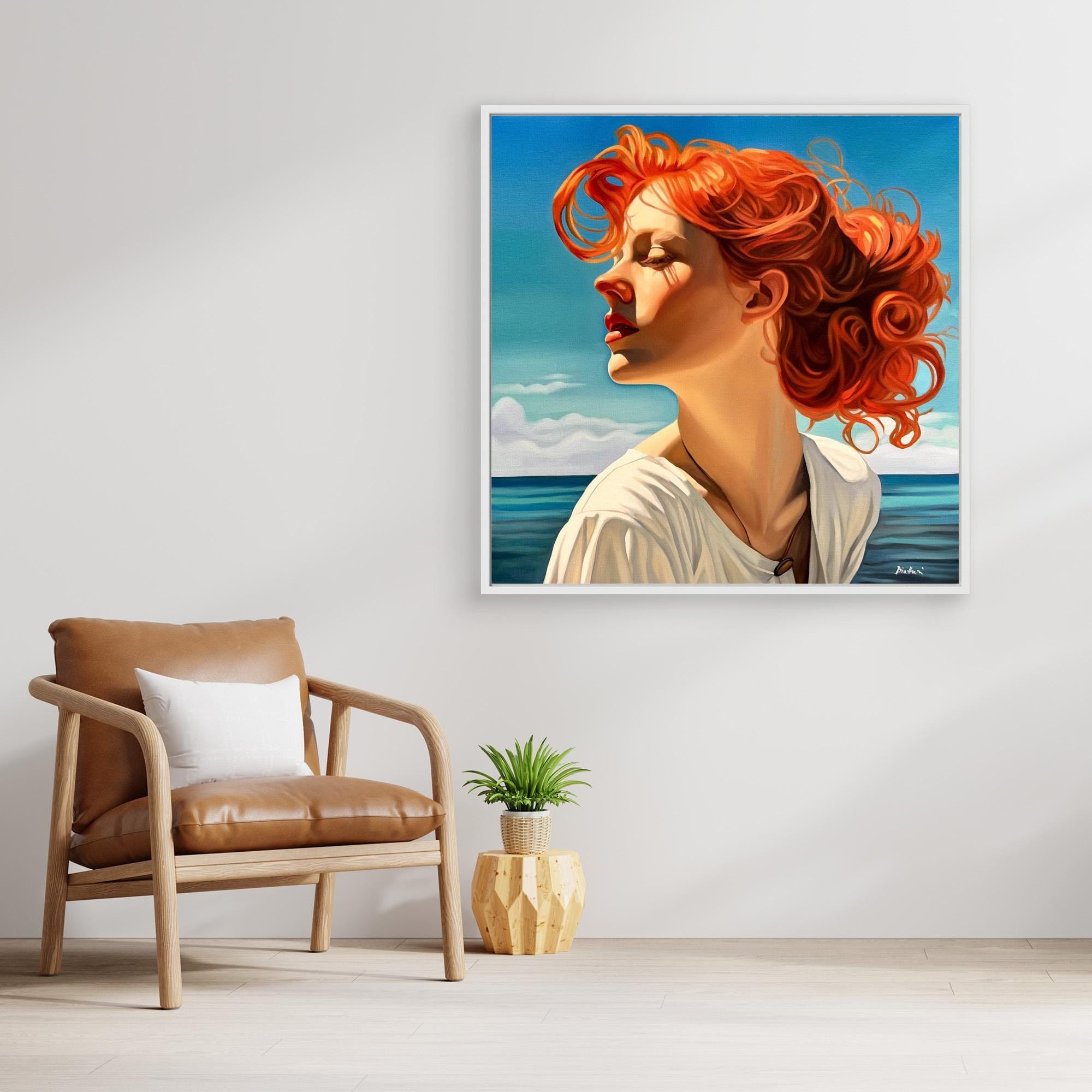 Belle fille à la plage 