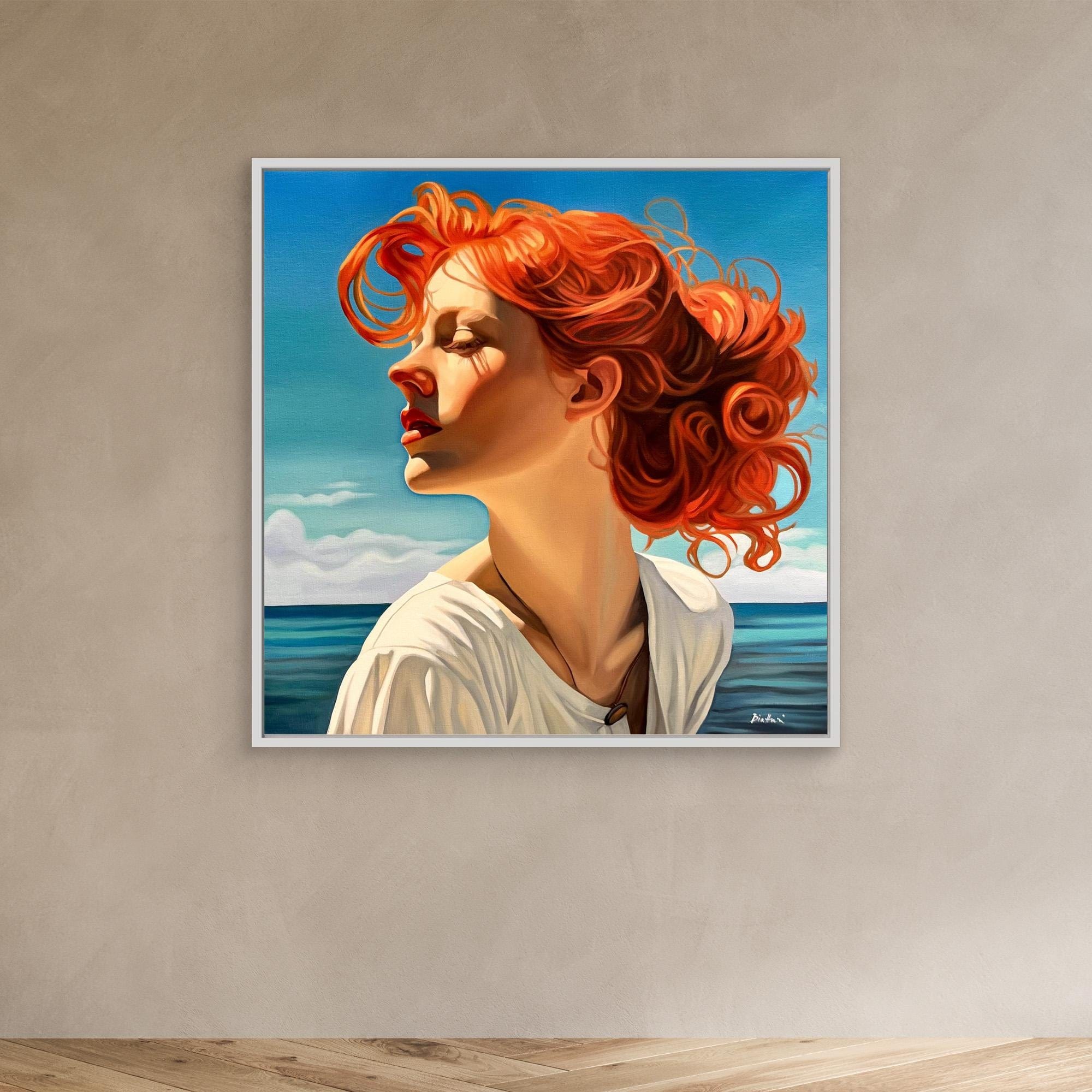 Belle fille à la plage 