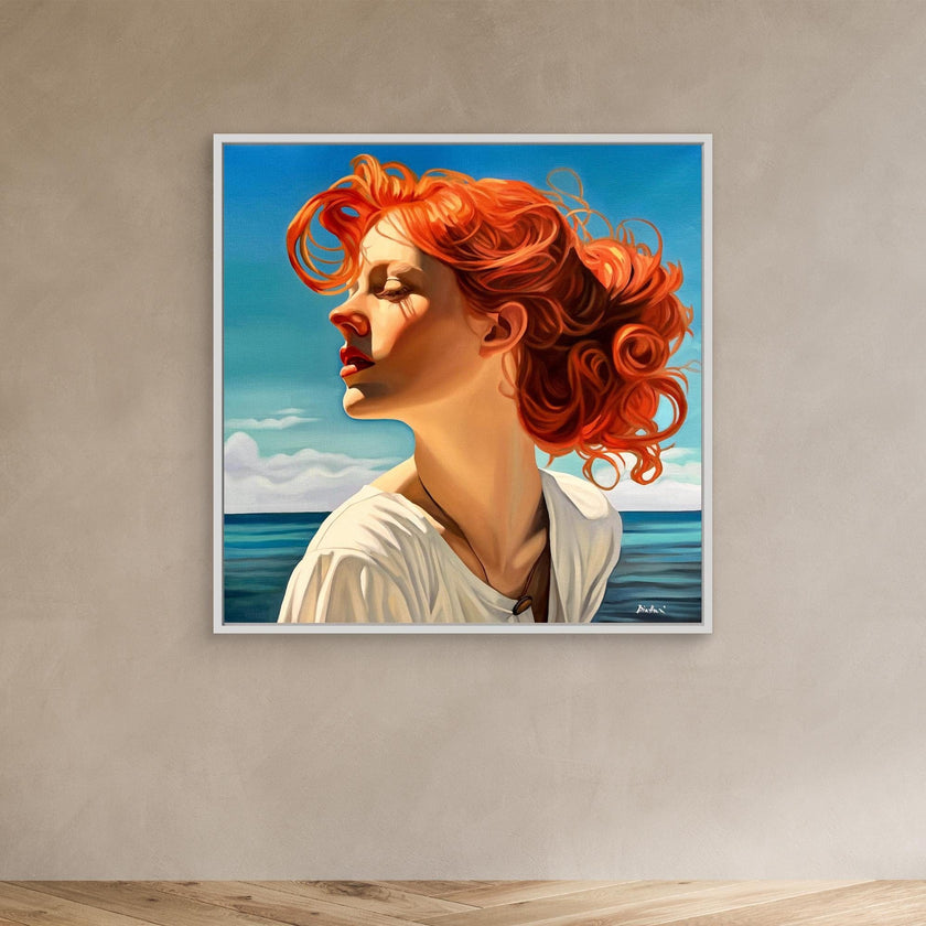 Belle fille à la plage 