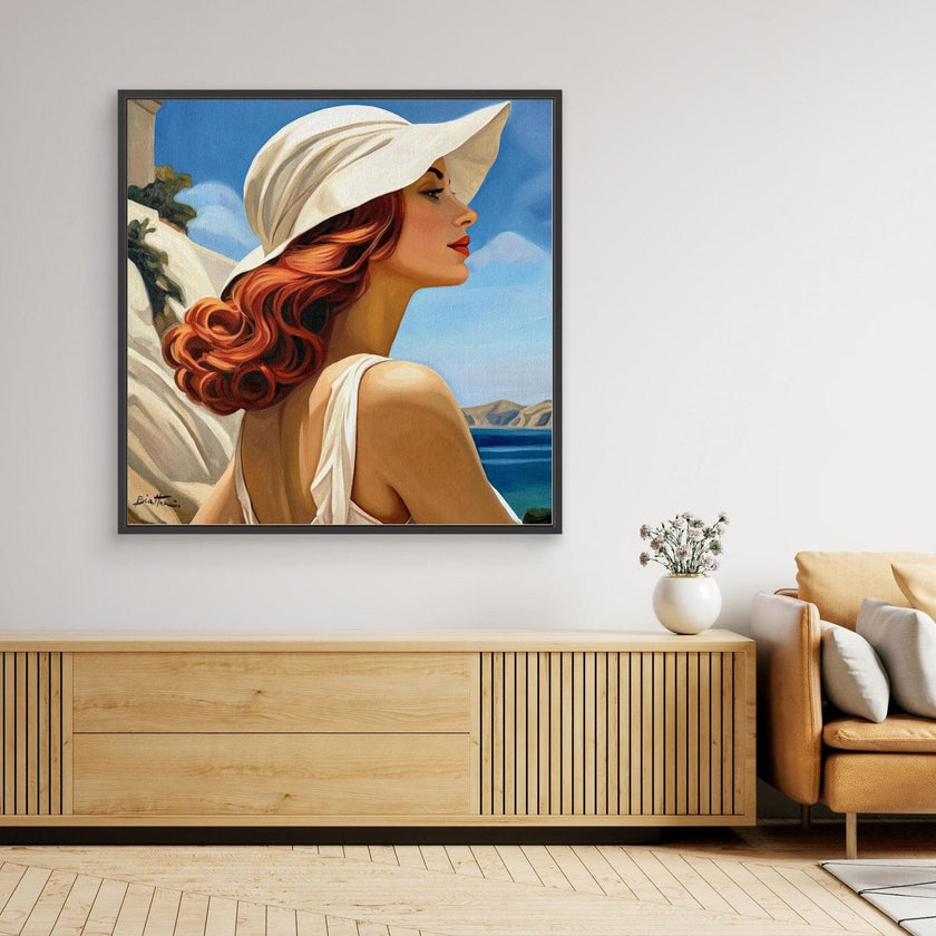 Femme au Chapeau Blanc