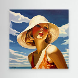 "Sonia" as an Art Deco canvas print