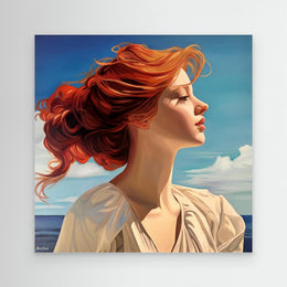 "Le Zéphyr" as an Art Deco canvas print