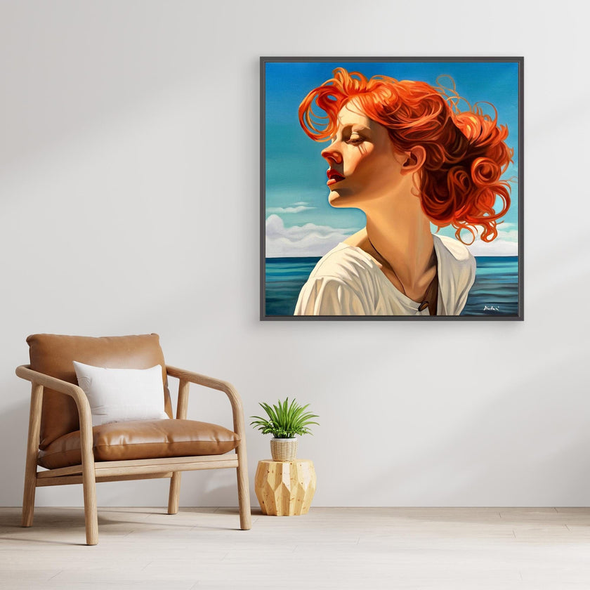 Belle fille à la plage 