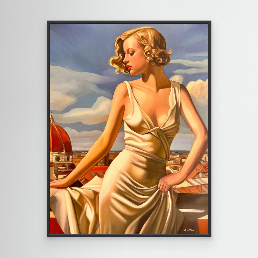 Terrasse a Florence Canvas