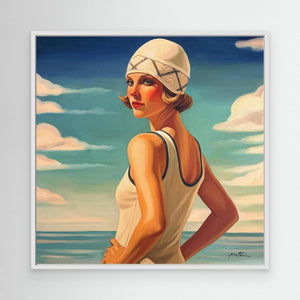 Baigneuse au Bonnet Blanc