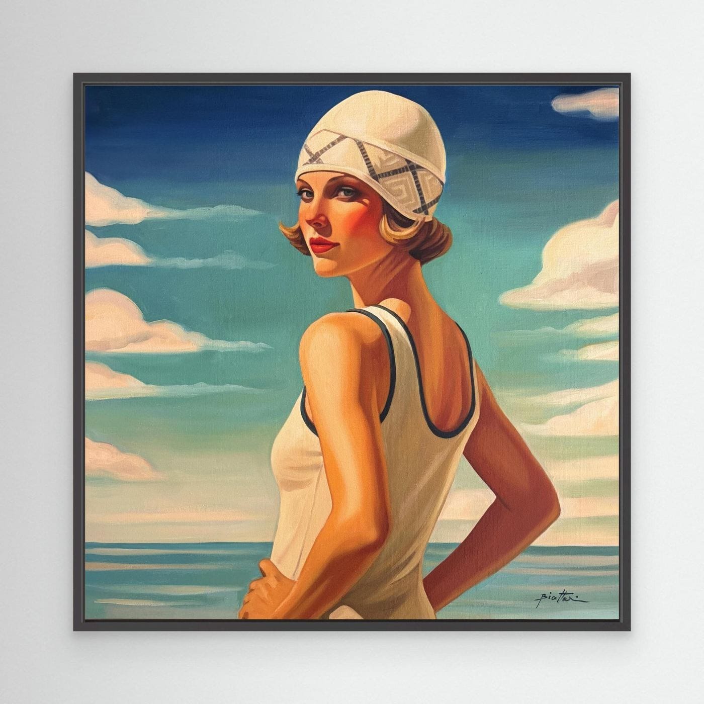 Baigneuse au Bonnet Blanc