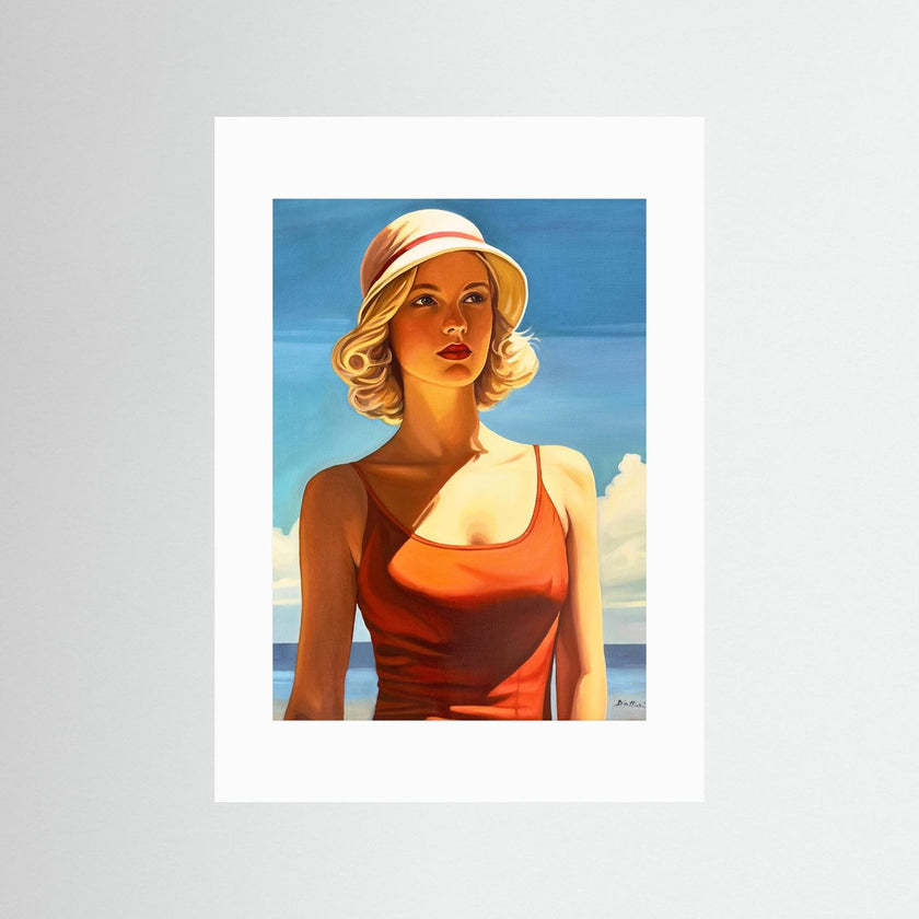 Poster: Baigneuse au Maillot Rouge 4