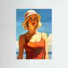 Poster: Baigneuse au Maillot Rouge 4