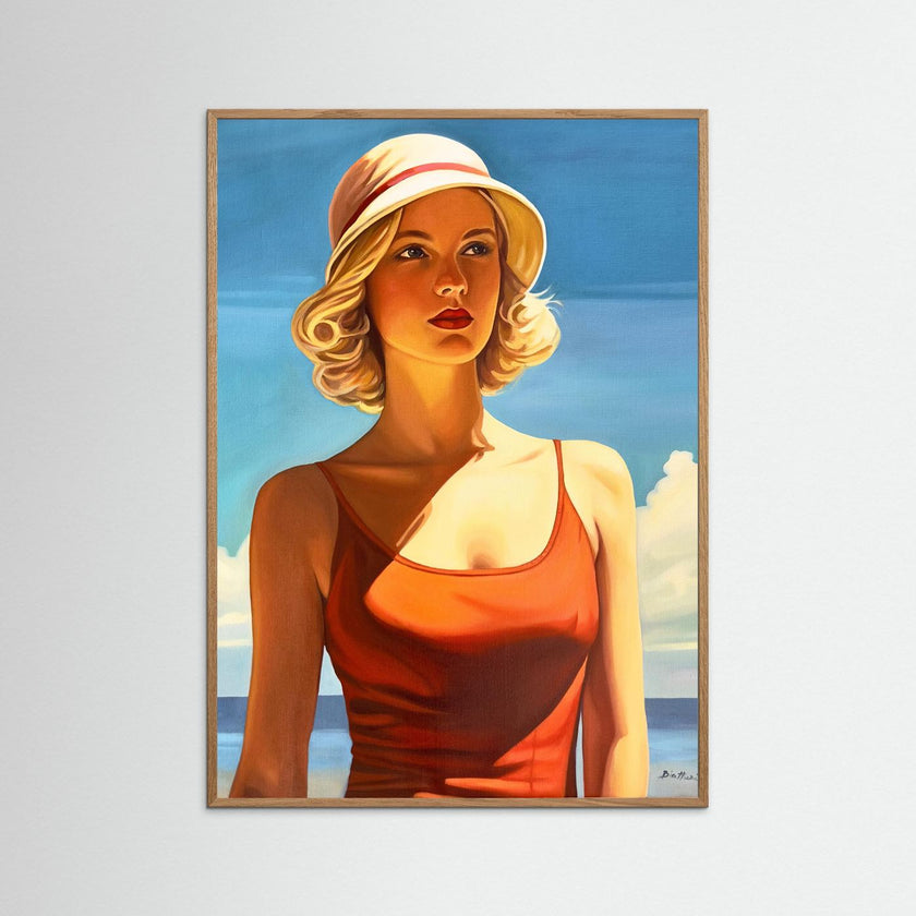 Poster: Baigneuse au Maillot Rouge 4