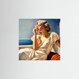 "Grace" as an Art Deco poster
