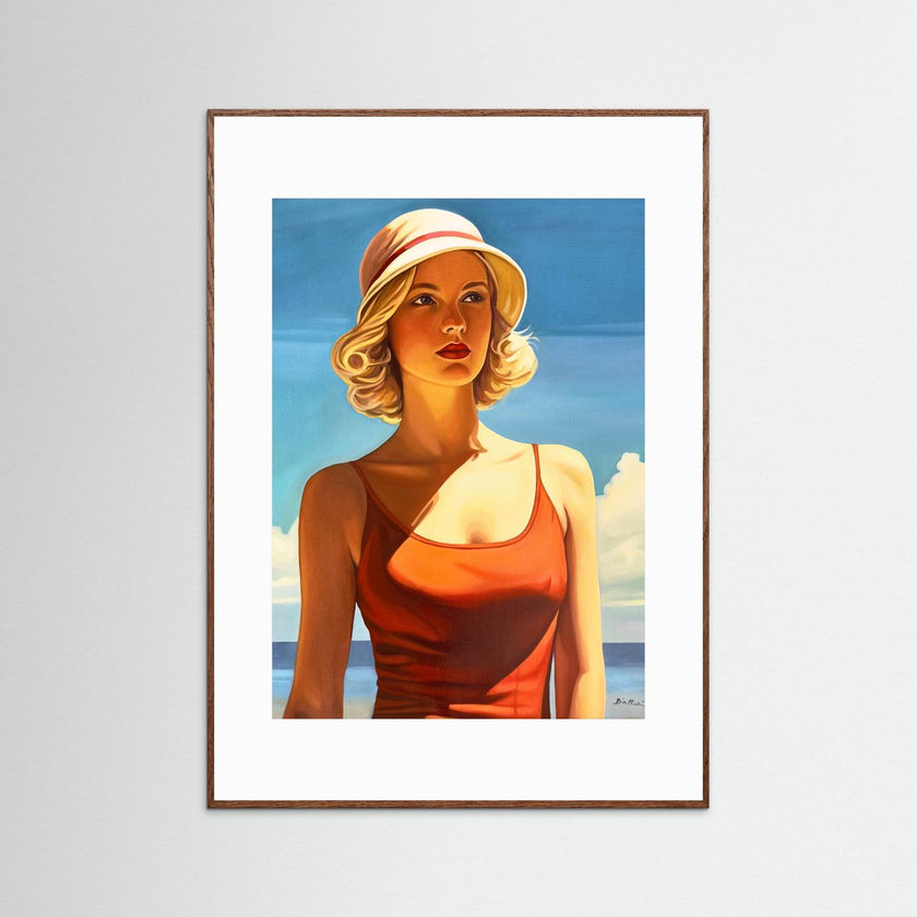Poster: Baigneuse au Maillot Rouge 4
