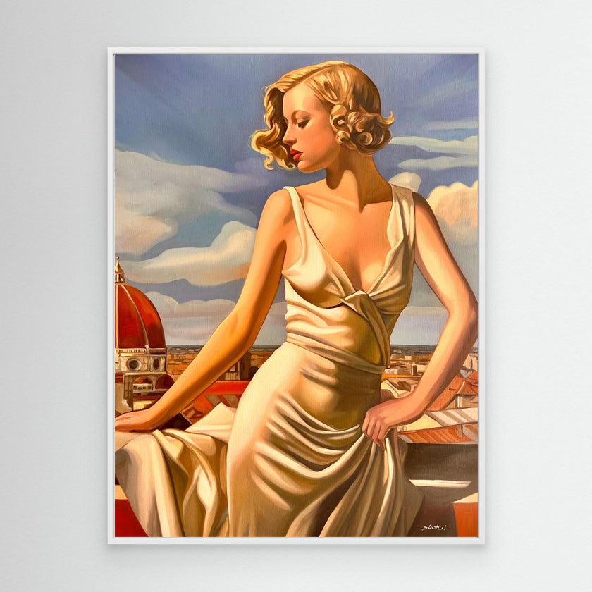 Terrasse a Florence Canvas