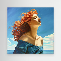 "Brise Marine" as an Art Deco canvas print