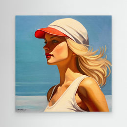 "Lumière d'Été" as an Art Deco canvas print