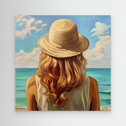 "L'Horizon" as an Art Deco canvas print