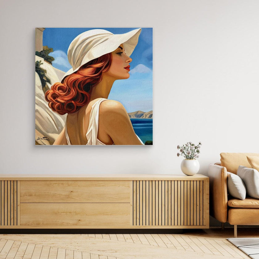 Femme au Chapeau Blanc