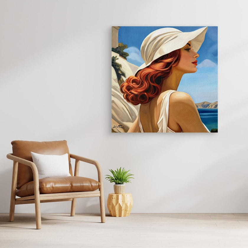 Femme au Chapeau Blanc